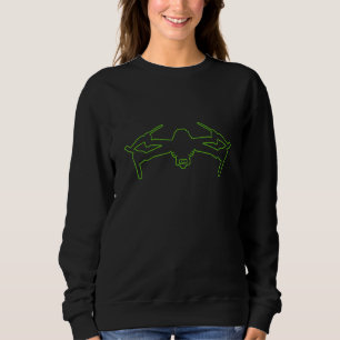 Sudadera Dron con cámara Drone Pilot Quadcopter Green