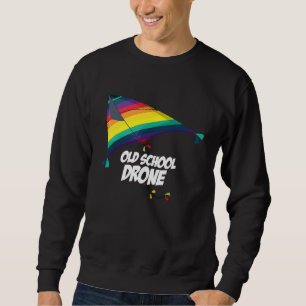 Sudadera Drone Gráfico Retro Volador Quadcopter Piloto RC D