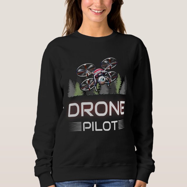 Sudadera Drone Pilot Quadcopter Racing Camera Drone (Anverso)