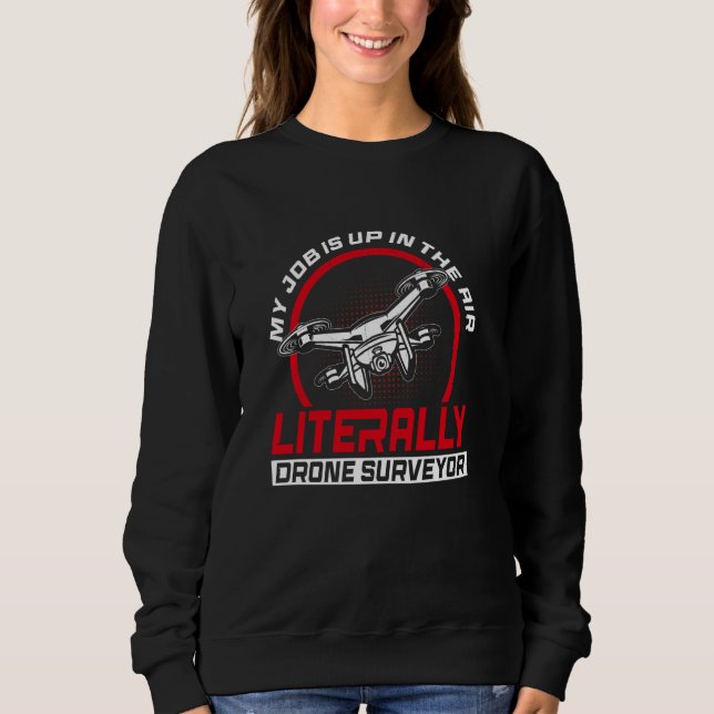 Sudadera Drone Surveyor Drone Survey (Anverso)