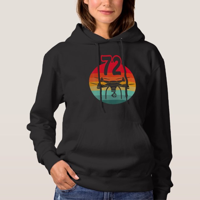 Sudadera Drones Retro De Control Remoto De 72 Años Con C (Anverso)