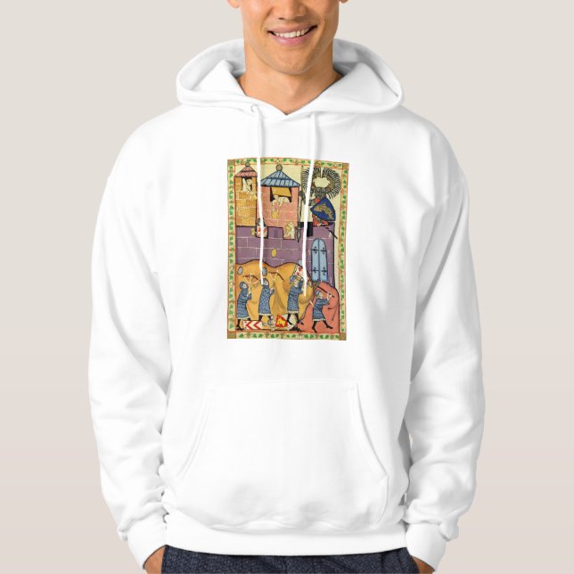 Sudadera Dropping Rocks, Manesse del Codex del Siglo XIV (Anverso)