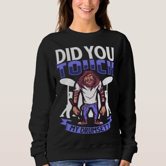 Sudadera Drummer Drums Music Drum Set Drumming Instrument P (Anverso)