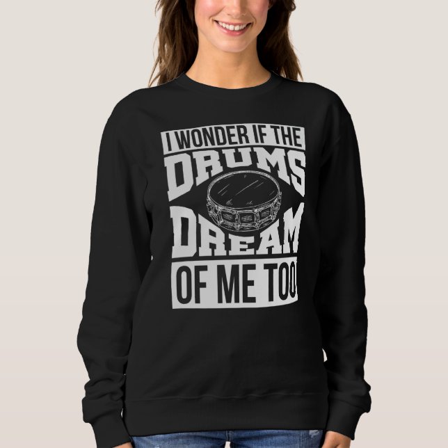 Sudadera Drummer Drumset Drumset Música de músico (Anverso)