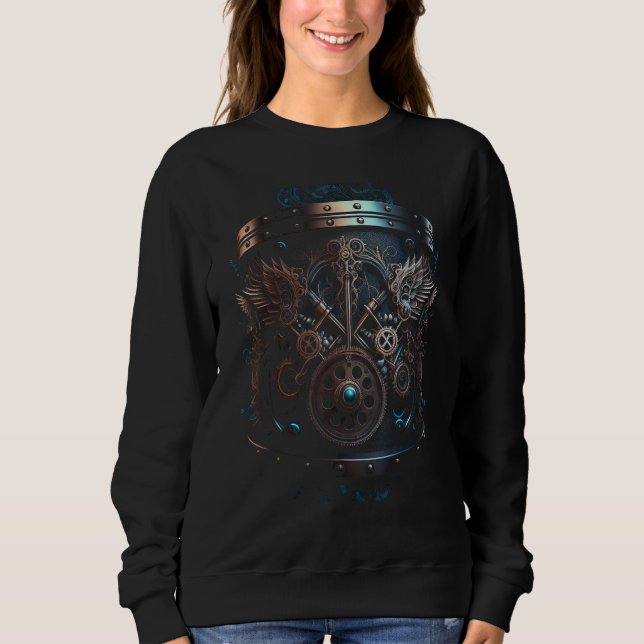 Sudadera Drums music instrument Graphic steampunk (Anverso)