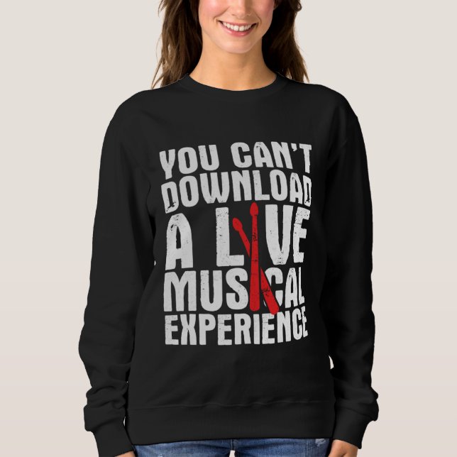 Sudadera Drums Musician Player For A Drummer 4 (Anverso)