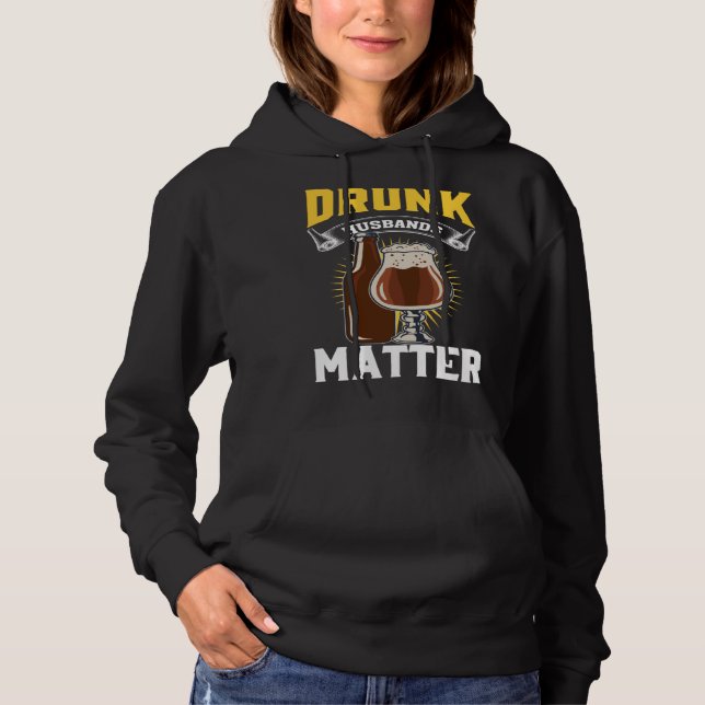 Sudadera Drunk Husband Matter Beer For Husband And Wife  2 (Anverso)