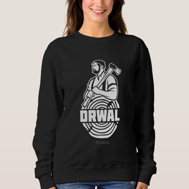 Sudadera Drwal Lumberjack Polonia Hombre Con Barba Y Epa (Anverso)