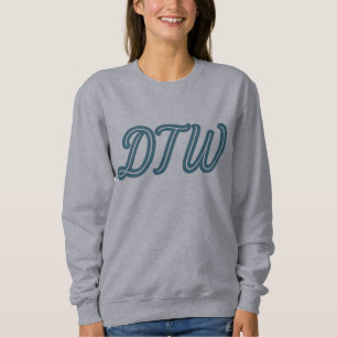 Sudadera DTW Código del Aeropuerto de Detroit - Regalo de v