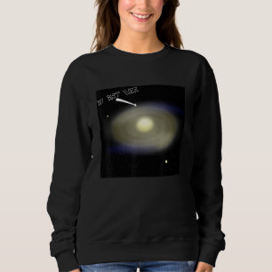 Sudadera Du Bist Hier I Astronom Moon Milky Way