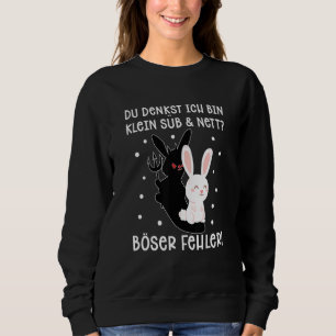 Sudadera Du Denkst Ich Bin Klein Süßund Nett Bunny Motif