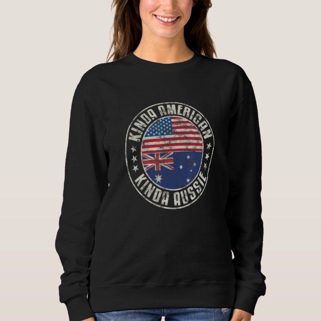 Sudadera Dual Citizenship American Australian Australia Usa (Anverso)