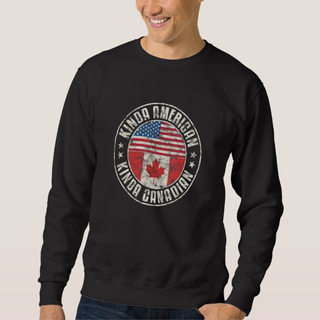 Sudadera Dual Citizenship American Canadian Austria Canada  (Anverso)