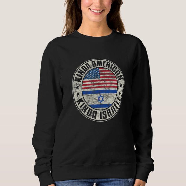 Sudadera Dual Citizenship American Israeli Israel Usa Flag_ (Anverso)
