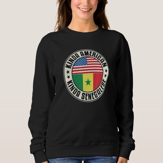 Sudadera Dual Citizenship American Senegalese Senegal Usa F (Anverso)