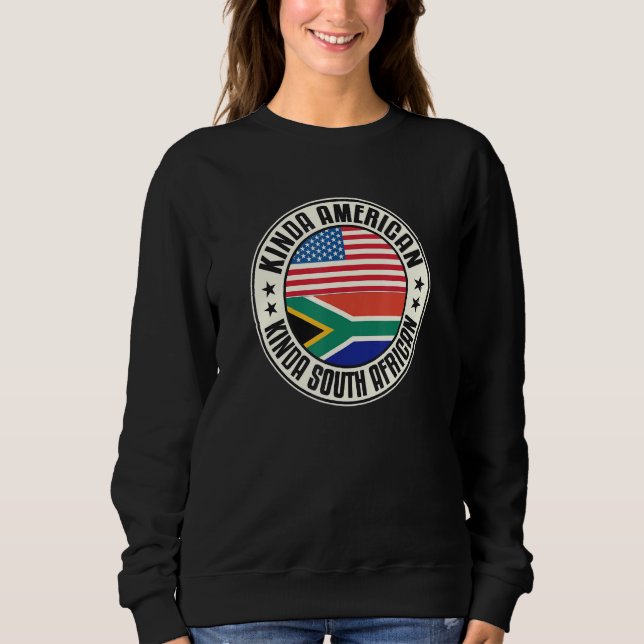 Sudadera Dual Citizenship American South African Africa Usa (Anverso)