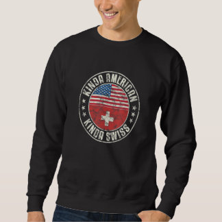 Sudadera Dual Citizenship American Swiss Switzerland Usa Fl