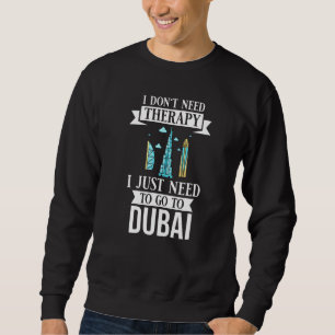 Sudadera Dubai Emiratos Árabes Unidos Uae City Skyline Map 