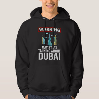 Sudadera Dubai United Arab Emirates Uae City Skyline Map Tr