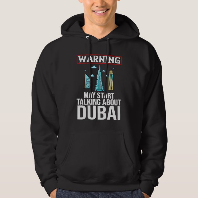 Sudadera Dubai United Arab Emirates Uae City Skyline Map Tr (Anverso)
