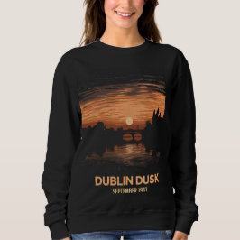 Sudadera Dublín Dusk: Encantadoras escenas de Crepúsculo Ne
