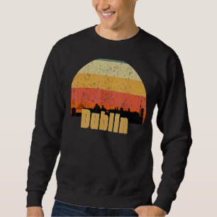 Sudadera Dublin Ireland Skyline Silhouette Sunset I Love Du