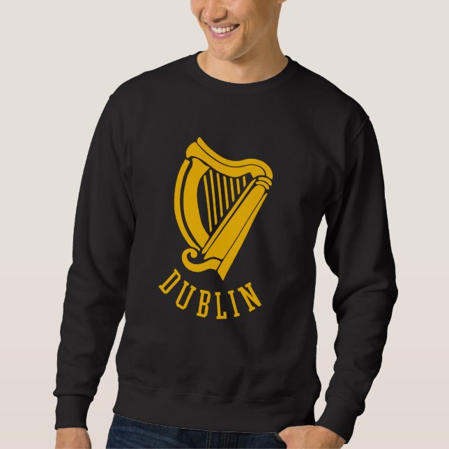 Sudadera Dublin Irish Celtic Harp s Medieval s Emblem of Du (Anverso)