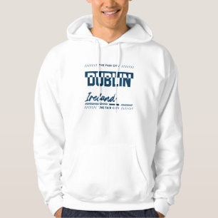 Sudadera Dublín Irlanda Tipografía Moderna Diseño De Ciudad