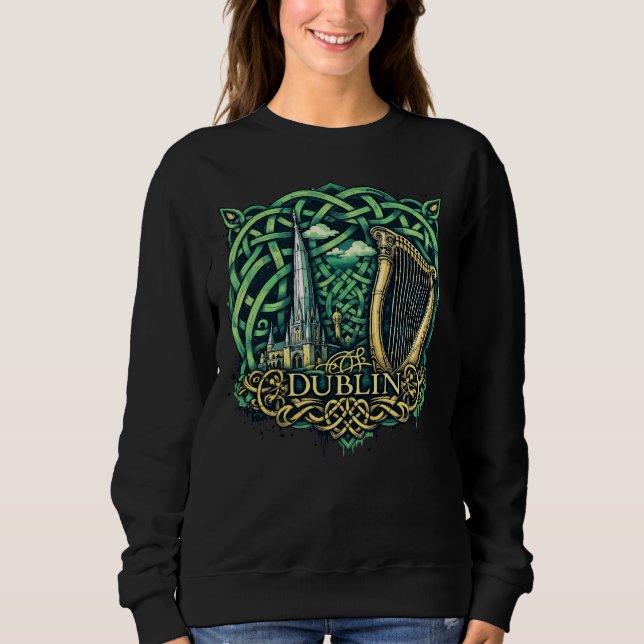 Sudadera Dublín República de Irlanda (Anverso)