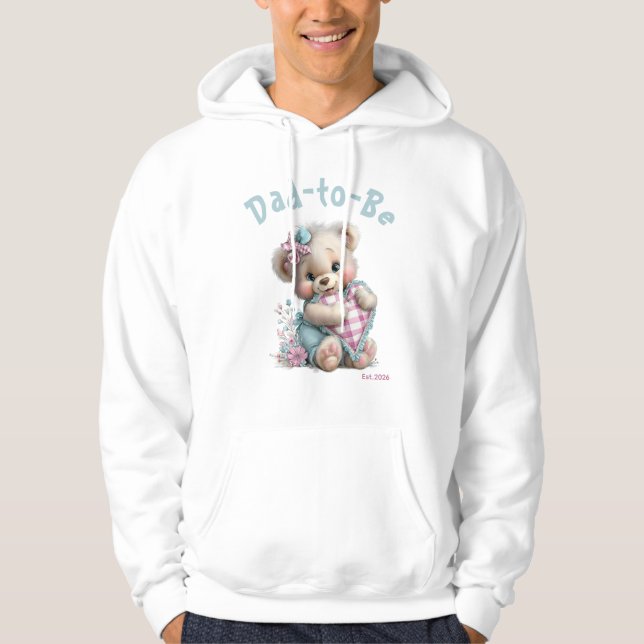 Sudadera Ducha de bebé de osito de peluche con capucha de h (Anverso)