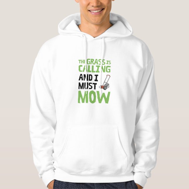 Sudadera Ducha de césped - La hierba llama y debo mascar (Anverso)