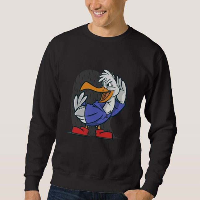 Sudadera duck can't hear Deaf (Anverso)