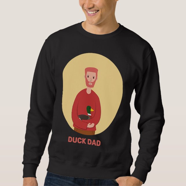 Sudadera Duck Dad Duckling Fowl Waterfowl Swans Geese Loons (Anverso)