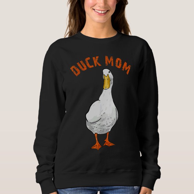 Sudadera Duck de Ilustracion de mamá, dueño (Anverso)