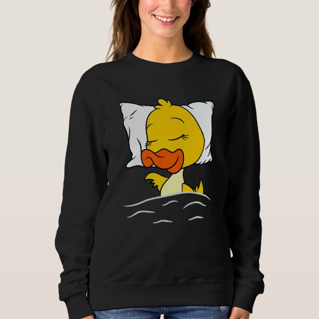 Sudadera Duck Sleeping Animals Duck Nightgown Sleeping Duc (Anverso)