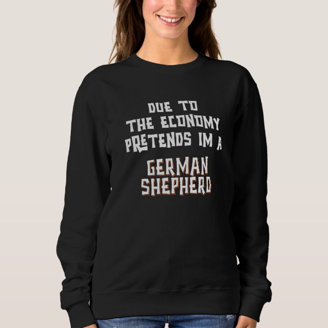 Sudadera Due Economy Pretend GERMAN SHEPHERD Easy Halloween (Anverso)
