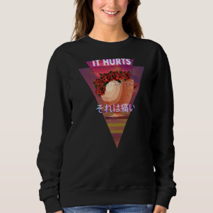 Sudadera Duele la escoba estética de vaporwave de la década