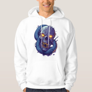 Sudadera Duelo de cráneo y serpiente