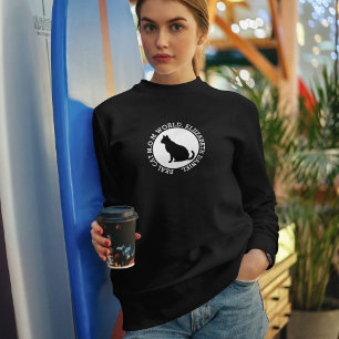 Sudadera Dueña de gato personalizada Mamá del gato Mundo Ne