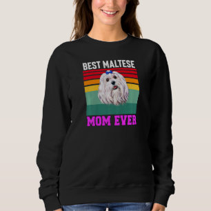 Sudadera Dueña de perro maltés mujer Mejor mamá de maltés