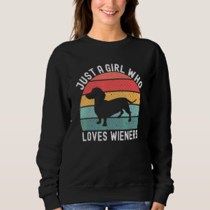 Sudadera Dueña de perro teckel perro salchicha retro vintag