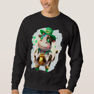 Sudadera Duende de vaca Día de San Patricio de vacas 2
