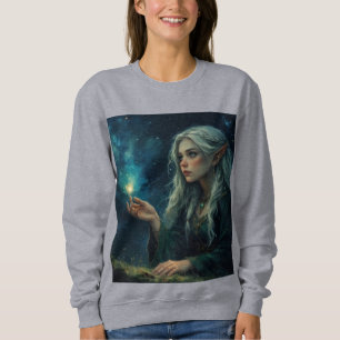 Sudadera Duende Irlanda Antigua Bajo el Cielo Nocturno