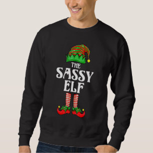 Sudadera Duende Sassy de Navidad para Grupo Familiar Combin