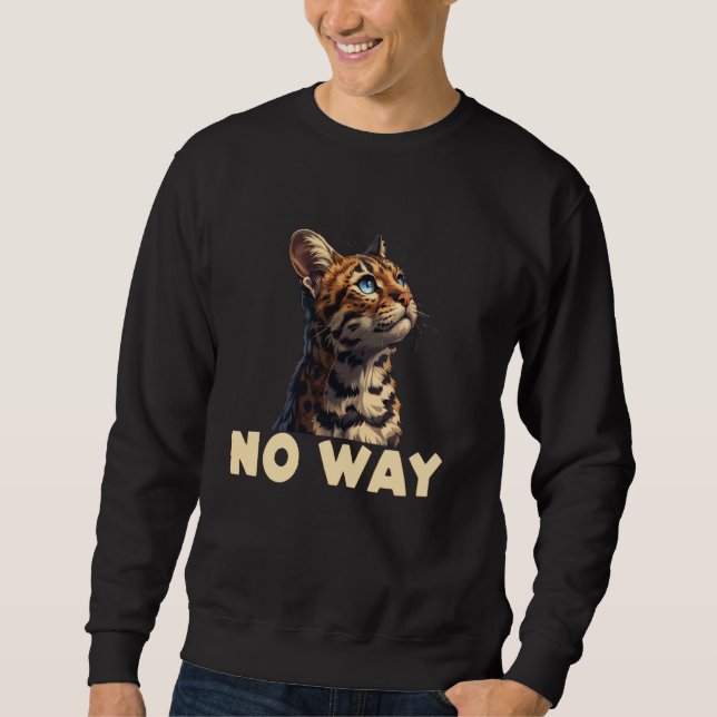 Sudadera Dueño bengalí gato bengalí no está interesado en F (Anverso)