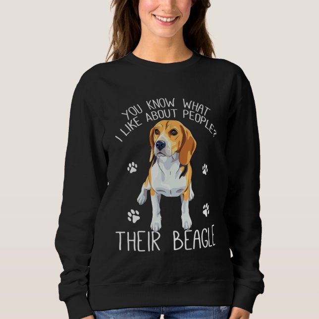 Sudadera Dueño de Beagle Perro  Beagle Perro (Anverso)