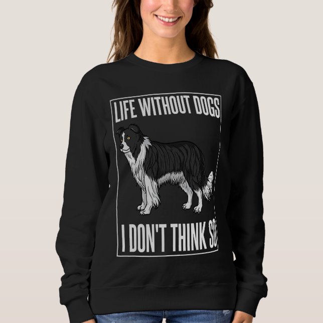 Sudadera Dueño de cachorros de perro Border Collie (Anverso)