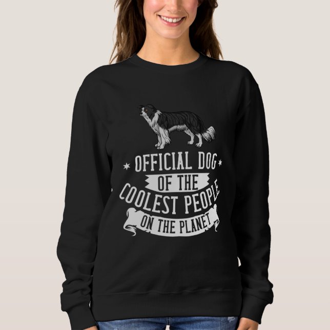 Sudadera Dueño de cachorros de perro Border Collie 1 (Anverso)