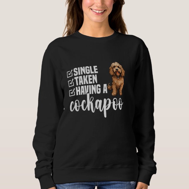 Sudadera Dueño de Cockapoo Amante de Cachorros Entusiasta d (Anverso)