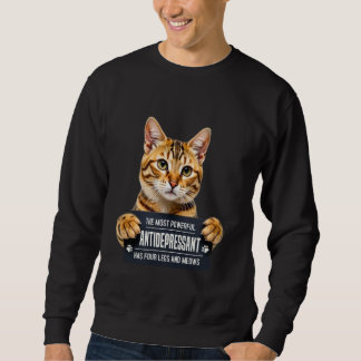 Sudadera Dueño de gato bengalí de cuatro piernas y signific